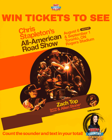 Count the Stapletons - Tally for Tickets: Win 2 Tickets to See Chris Stapleton